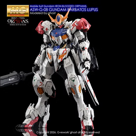 G-rework [MG] Barbatos Lupus Water Decal - Trinity Hobby