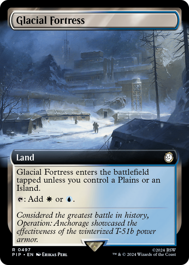 Glacial Fortress (Extended Art) [Fallout] - Trinity Hobby