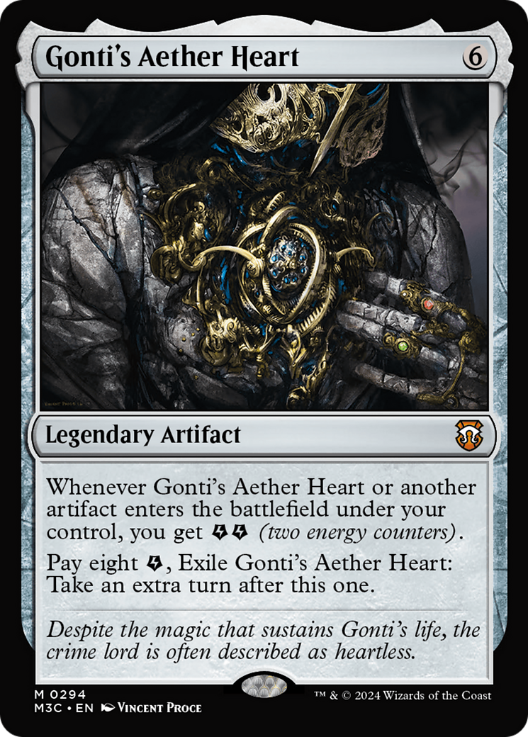 Gonti's Aether Heart  [Foil]  (M3C-294) - [Modern Horizons 3 Commander] - Trinity Hobby