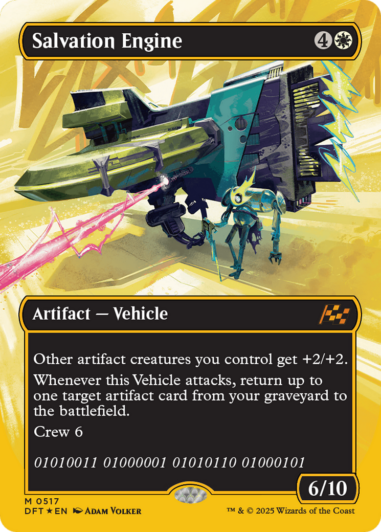 Salvation Engine (Borderless) (First-Place Foil) [Aetherdrift] - Trinity Hobby