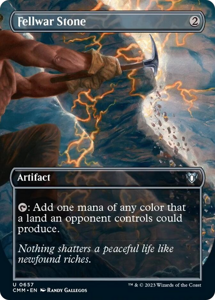 Fellwar Stone (Borderless Alternate Art) [Commander Masters] - Trinity Hobby
