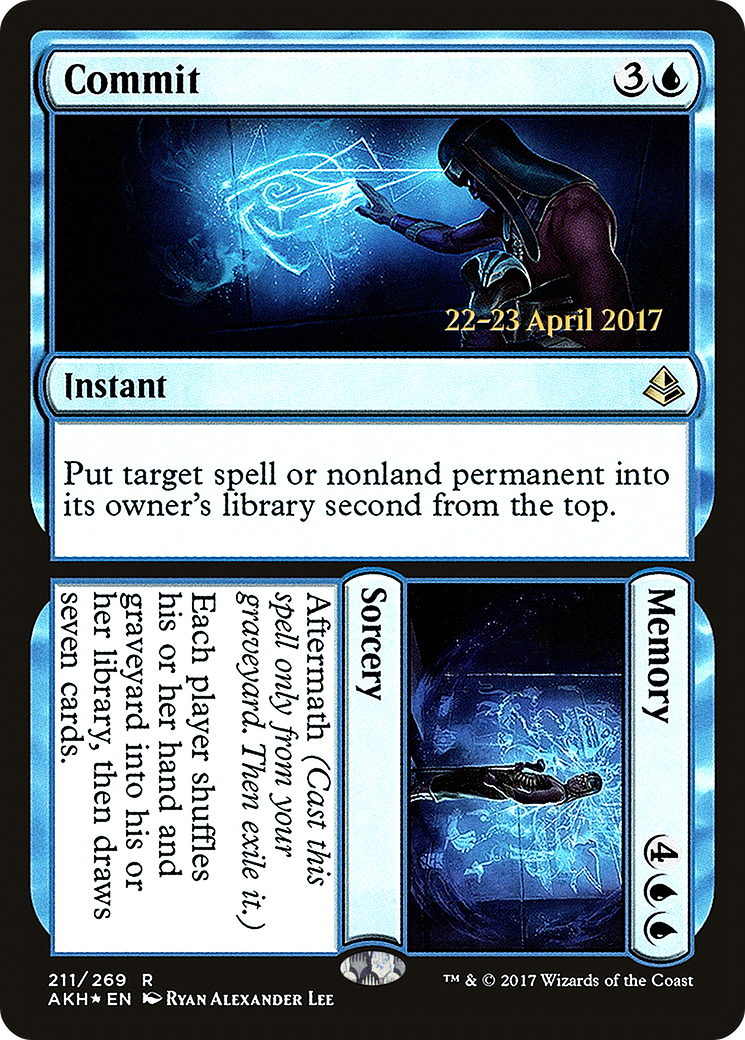 Commit // Memory [Amonkhet Prerelease Promos] - Trinity Hobby