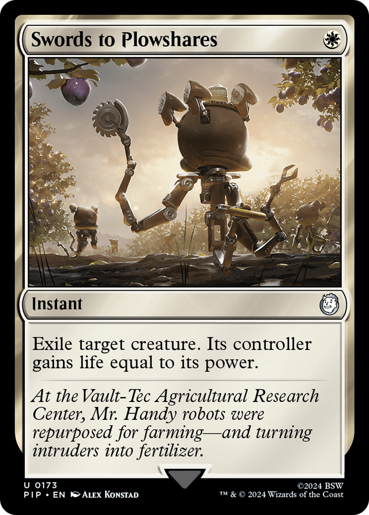 Swords to Plowshares [Fallout] - Trinity Hobby