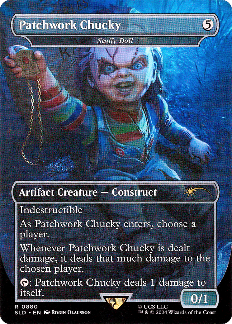 Stuffy Doll  (SLD-880) - [Secret Lair Drop] / Patchwork Chucky (Borderless) - Trinity Hobby