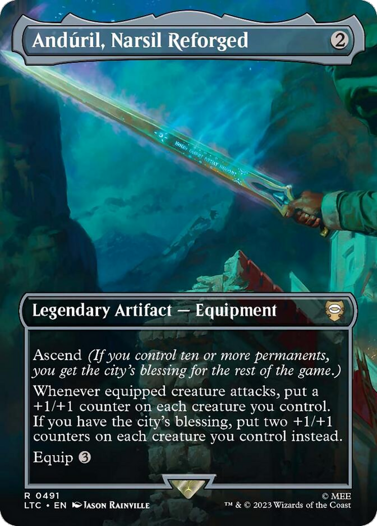 Anduril, Narsil Reforged (Borderless) [The Lord of the Rings: Tales of Middle-Earth Commander] - Trinity Hobby