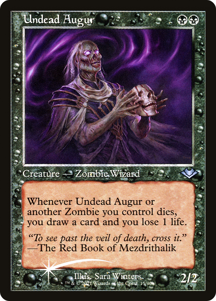 Undead Augur [Etched Foil]  (MH1-015) - [Modern Horizons 1 Timeshifts] - Trinity Hobby