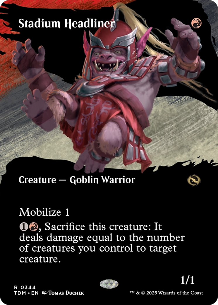 Stadium Headliner  (TDM-344) - [Tarkir: Dragonstorm]: (Showcase) (Borderless) - Trinity Hobby