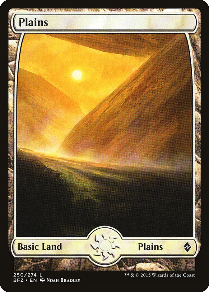 Plains (250) (Full Art) [Battle for Zendikar] - Trinity Hobby