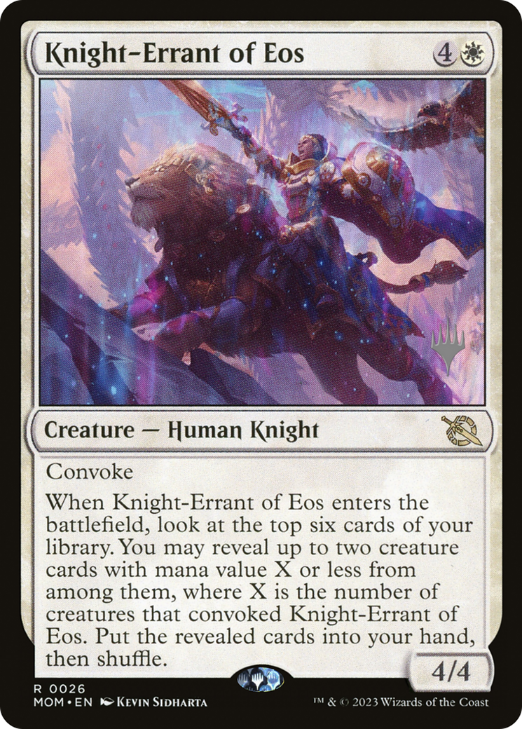 Knight-Errant of Eos (Promo Pack) [March of the Machine Promos] - Trinity Hobby
