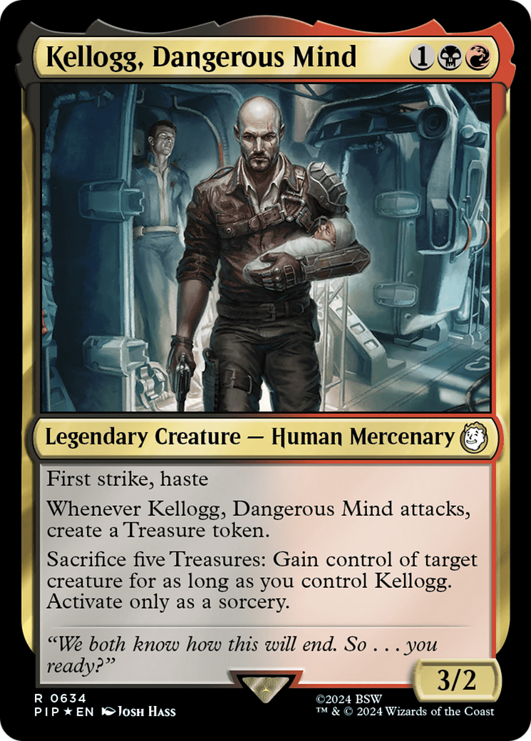 Kellogg, Dangerous Mind (Surge Foil) [Fallout] - Trinity Hobby