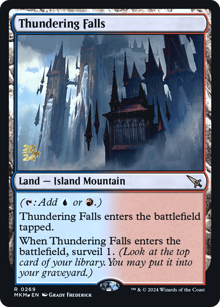 Thundering Falls [Murders at Karlov Manor Prerelease Promos] - Trinity Hobby