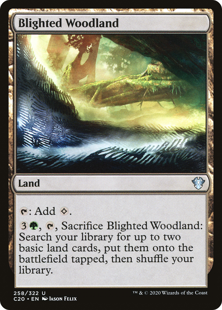 Blighted Woodland [Commander 2020] - Trinity Hobby