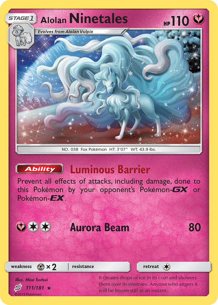 Alolan Ninetales (111/181) [Sun & Moon: Team Up] - Trinity Hobby