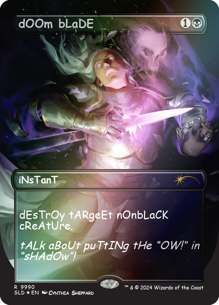 dOOm bLaDE (Rainbow Foil) [Secret Lair Drop Series] - Trinity Hobby
