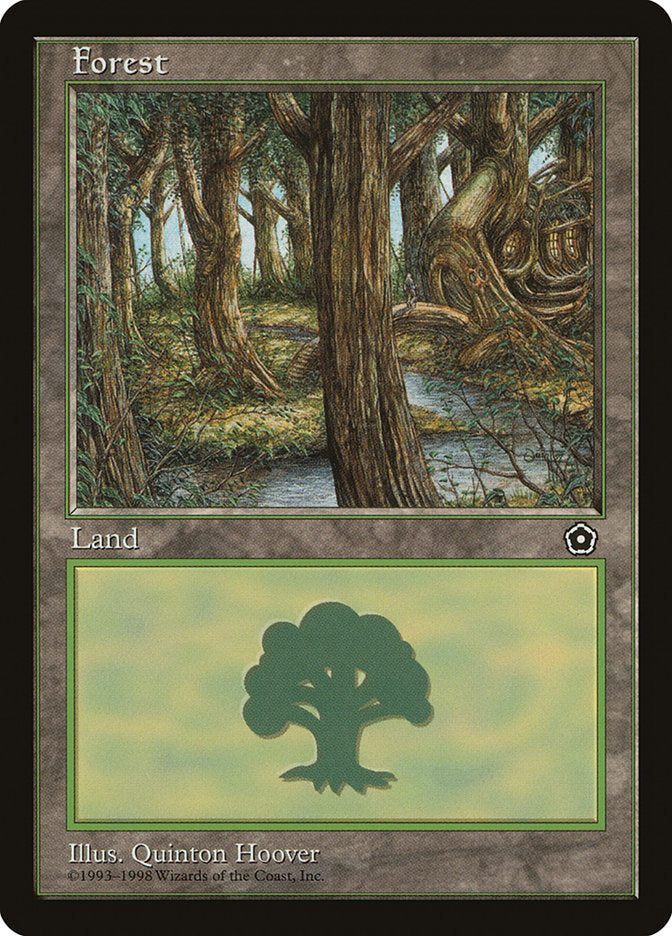 Forest (Treehouse on Right / Black Signature) [Portal Second Age] - Trinity Hobby