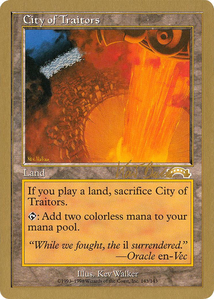 City of Traitors (Kai Budde) [World Championship Decks 1999] - Trinity Hobby