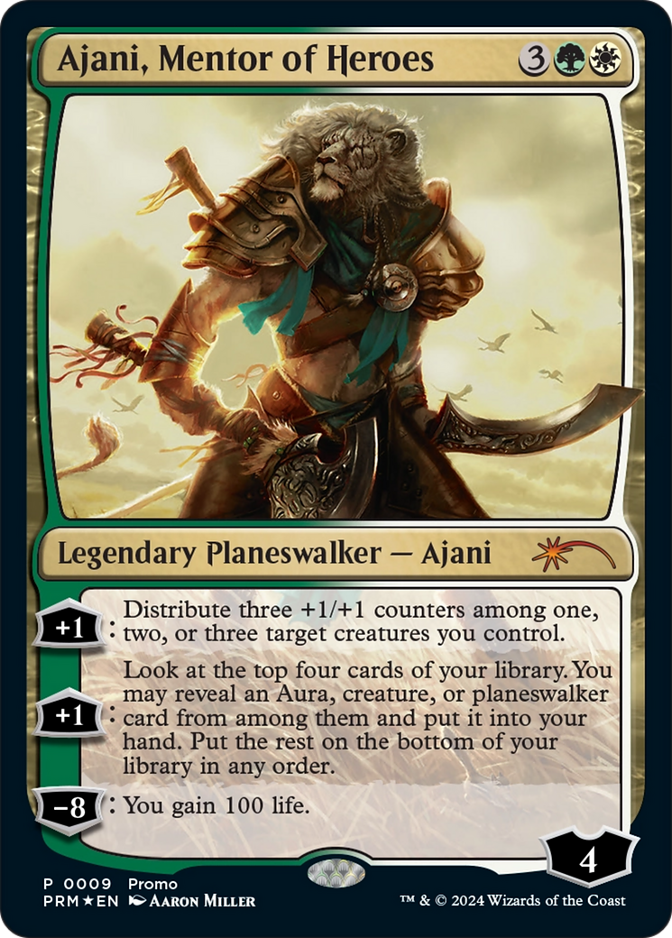 Ajani, Mentor of Heroes (Deluxe Commander Kit) [March of the Machine Promos] - Trinity Hobby