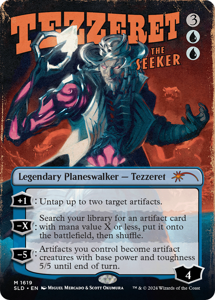 Tezzeret the Seeker (SLD-1619) - [Secret Lair Drop] (Borderless) - Trinity Hobby