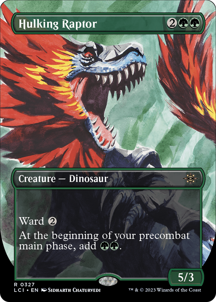 Hulking Raptor (Borderless) [The Lost Caverns of Ixalan] - Trinity Hobby