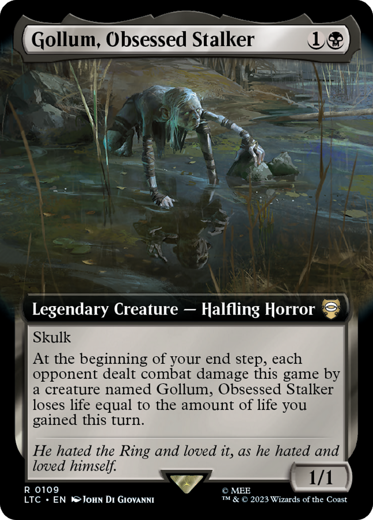 Gollum, Obsessed Stalker (Extended Art) [The Lord of the Rings: Tales of Middle-Earth Commander] - Trinity Hobby