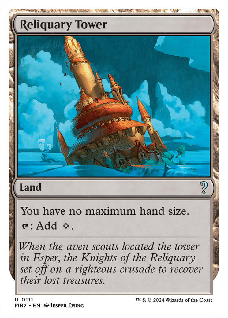 Reliquary Tower (White Border) [Mystery Booster 2] - Trinity Hobby