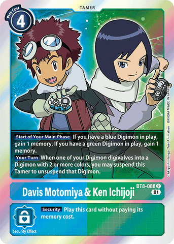 Davis Motomiya et Ken Ichijoji [BT8-088] [Nouvel éveil] 