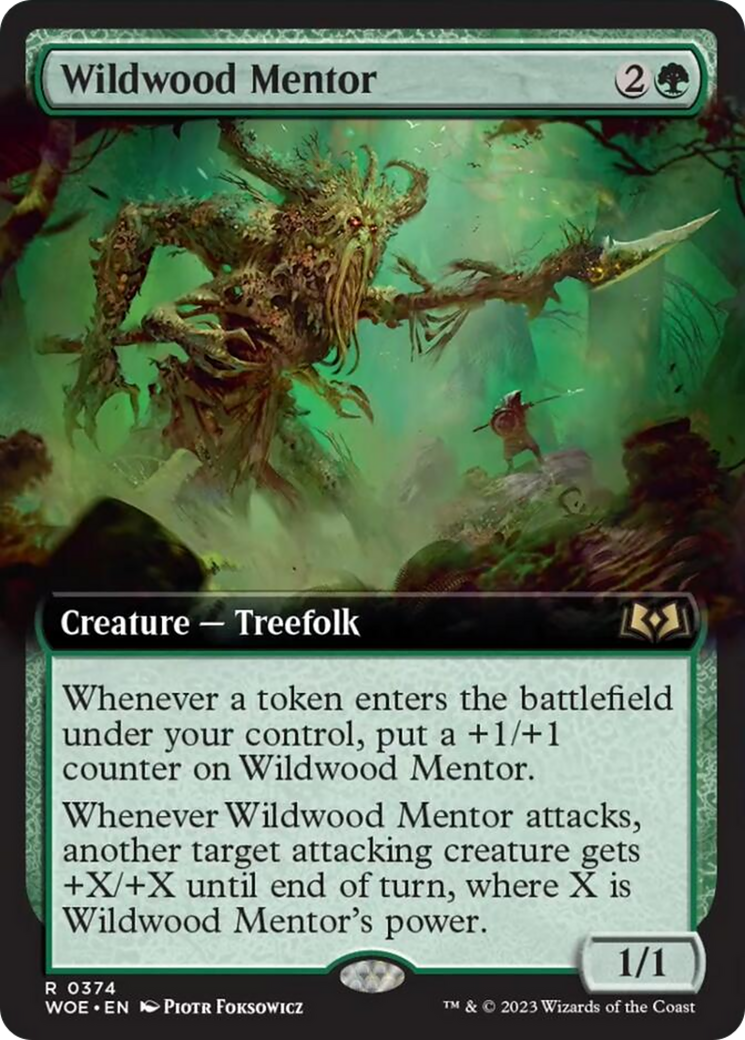 Wildwood Mentor (Extended Art) [Wilds of Eldraine] - Trinity Hobby