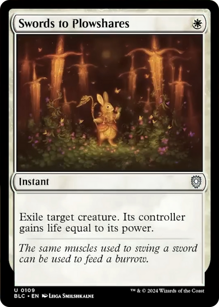 Swords to Plowshares [Bloomburrow Commander] - Trinity Hobby