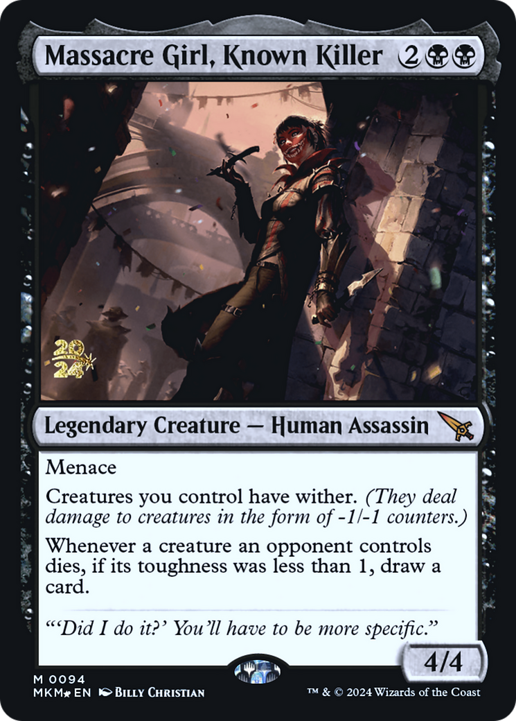 Massacre Girl, Known Killer [Murders at Karlov Manor Prerelease Promos] - Trinity Hobby