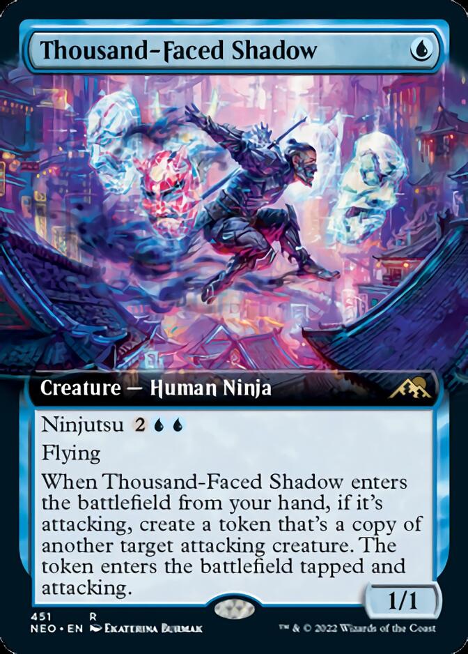 Thousand-Faced Shadow (Extended Art) [Kamigawa: Neon Dynasty] - Trinity Hobby