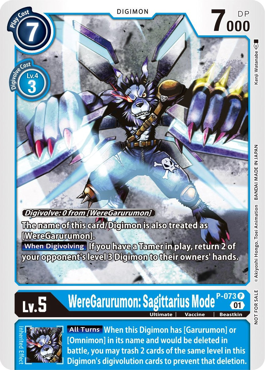 WereGarurumon: Sagittarius Mode [P-073] (Update Pack) [Promotional Cards] - Trinity Hobby