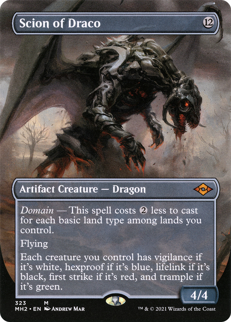 Scion of Draco (Borderless Alternate Art) [Modern Horizons 2] - Trinity Hobby