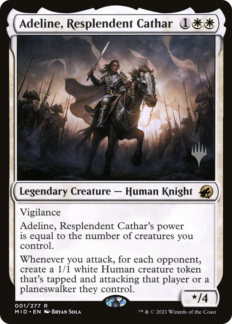 Adeline, Resplendent Cathar (Promo Pack) [Innistrad: Midnight Hunt Promos] - Trinity Hobby