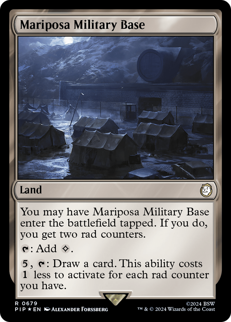 Mariposa Military Base (Surge Foil) [Fallout] - Trinity Hobby