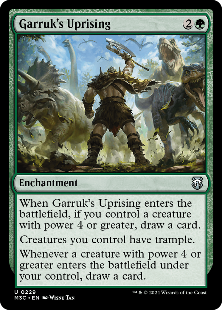 Garruk's Uprising  [Foil]  (M3C-229) - [Modern Horizons 3 Commander] - Trinity Hobby