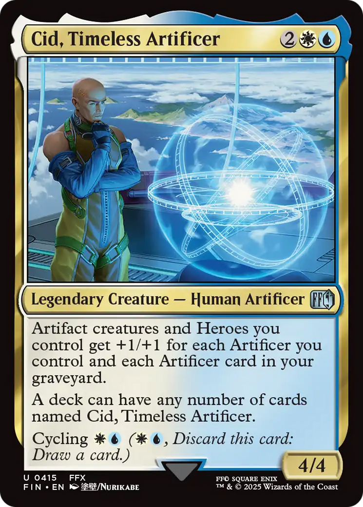 Cid, Timeless Artificer (0415)  [Foil]  (FIN-415) - [FINAL FANTASY] - Trinity Hobby