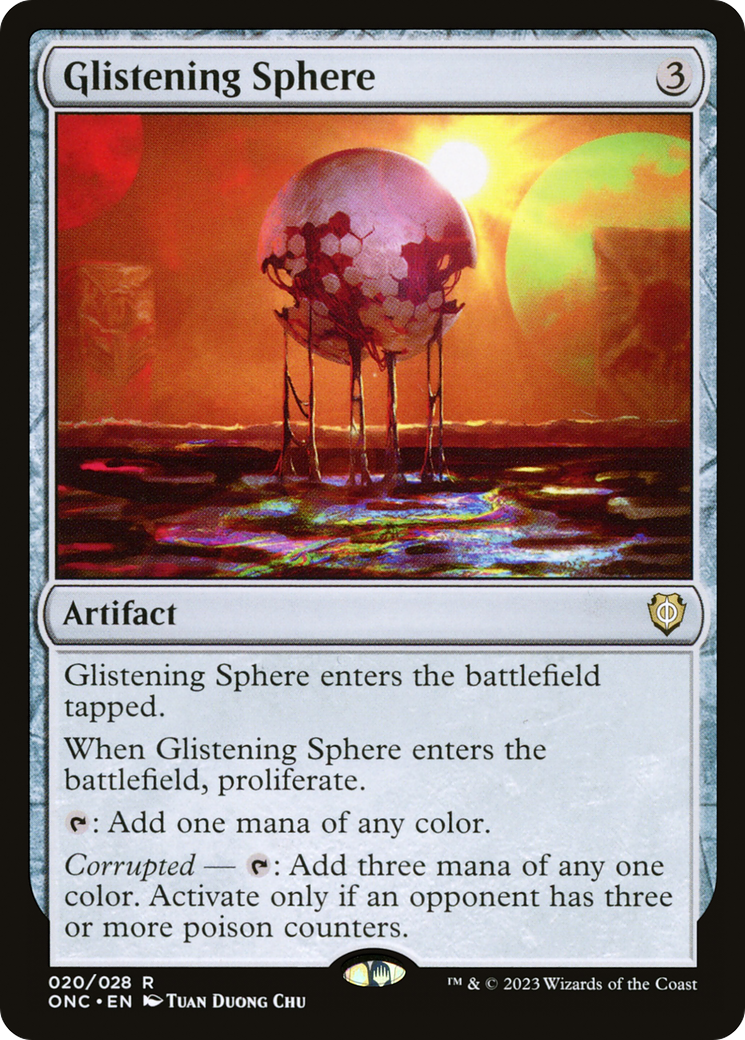 Glistening Sphere [Phyrexia: All Will Be One Commander] - Trinity Hobby