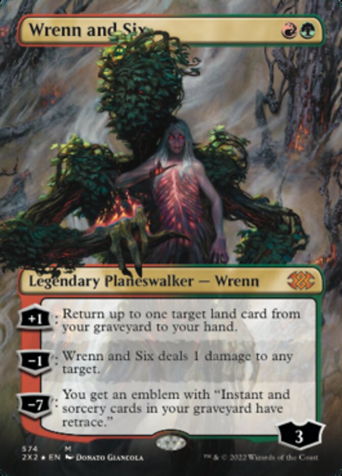 Wrenn and Six (Textured Foil) [Double Masters 2022] - Trinity Hobby