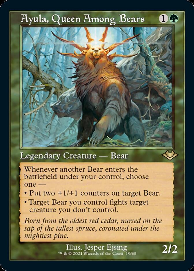 Ayula, Queen Among Bears (Retro Foil Etched) [Modern Horizons] - Trinity Hobby