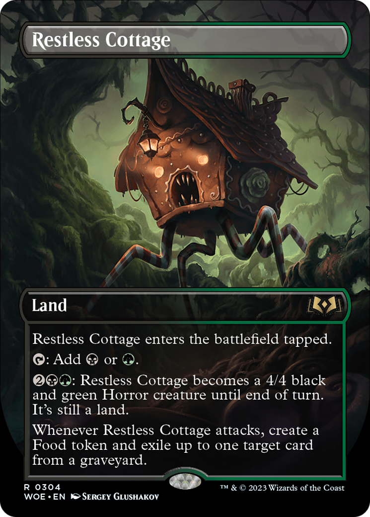 Restless Cottage (Borderless Alternate Art) [Wilds of Eldraine] - Trinity Hobby