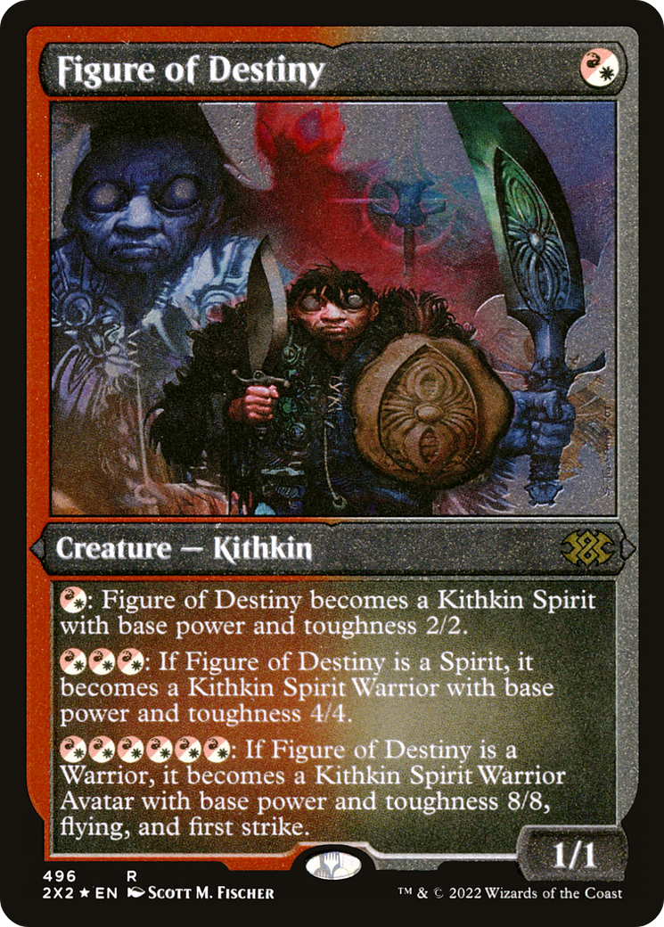 Figure of Destiny (Foil Etched)  [Foil]  (2X2-496) - [Double Masters 2022] - Trinity Hobby