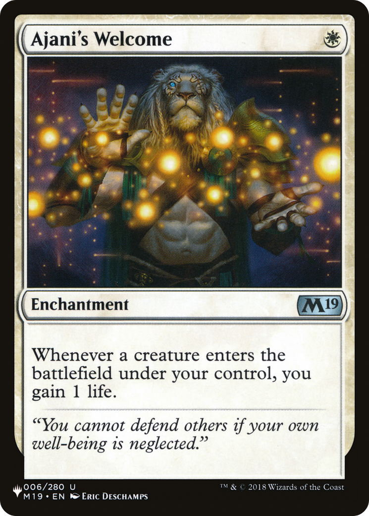 Ajani's Welcome [The List] - Trinity Hobby
