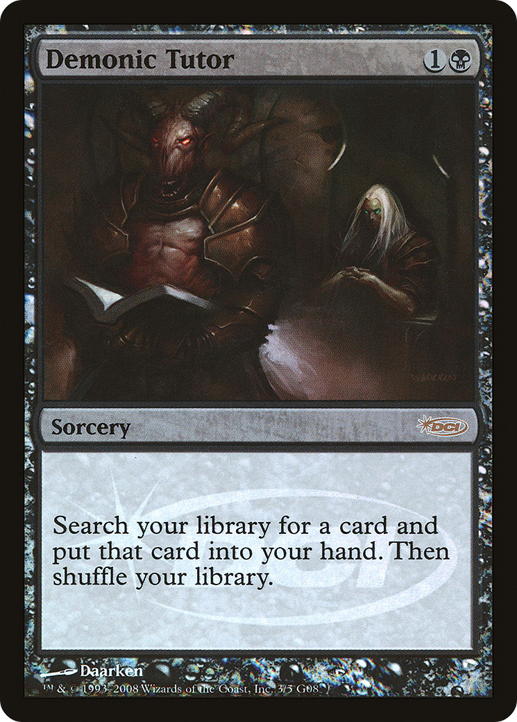 Demonic Tutor [Judge Gift Cards 2008] - Trinity Hobby