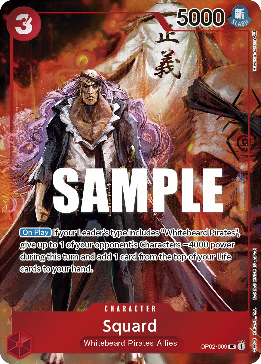 Squard (Box Topper) (OP02-009) - [Paramount War] Foil - Trinity Hobby