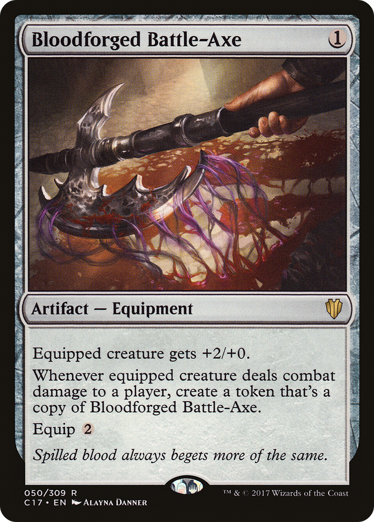 Bloodforged Battle-Axe [Commander 2017] - Trinity Hobby