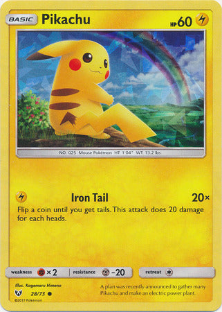 Pikachu (28/73) (Cracked Ice Holo) [Miscellaneous Cards] - Trinity Hobby