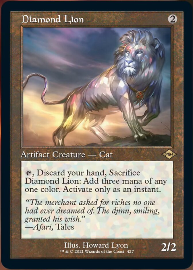 Diamond Lion (Retro Foil Etched) [Modern Horizons 2] - Trinity Hobby