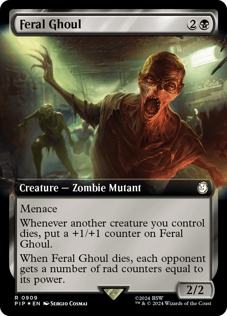 Feral Ghoul (Extended Art) (Surge Foil) [Fallout] - Trinity Hobby