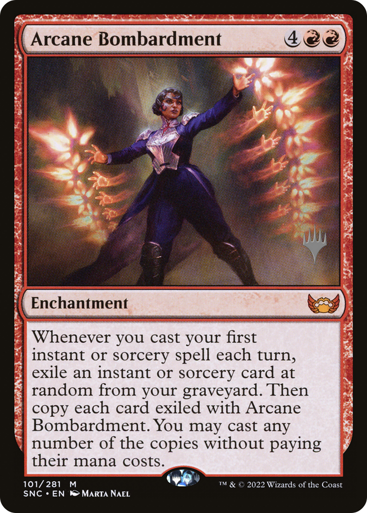 Arcane Bombardment (Promo Pack) [Streets of New Capenna Promos] - Trinity Hobby