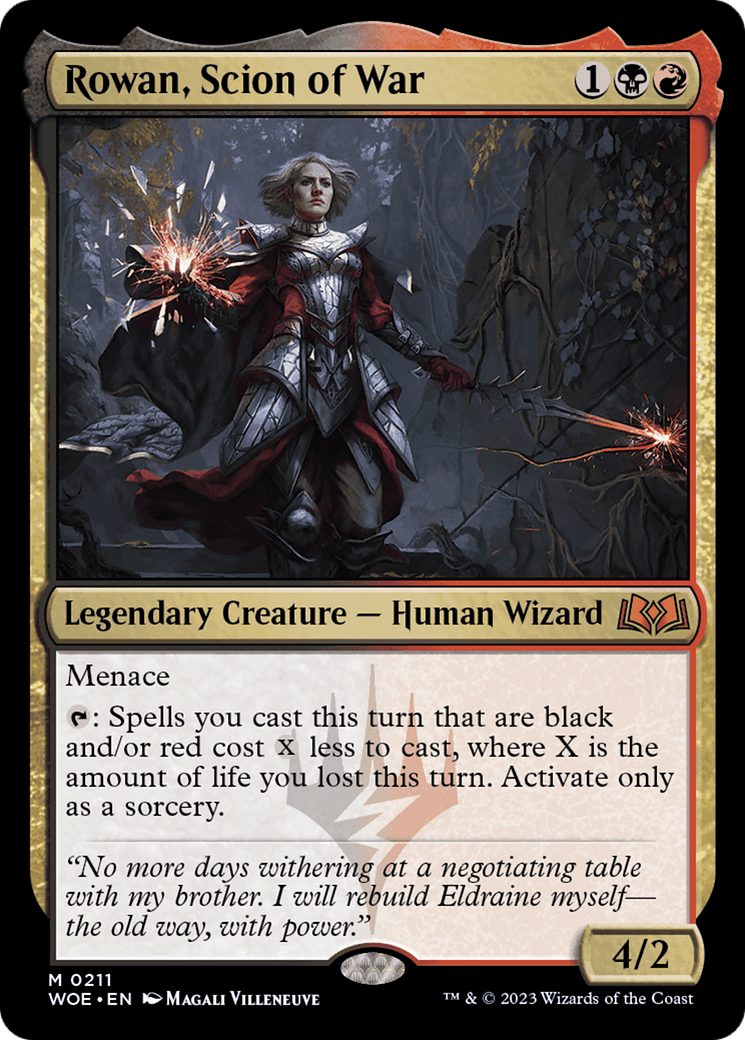 Rowan, Scion of War [Wilds of Eldraine] - Trinity Hobby